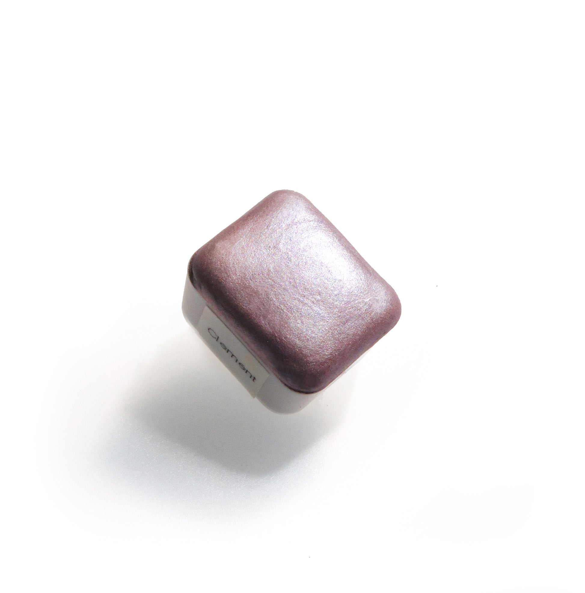 Homemade metallic watercolor in pink