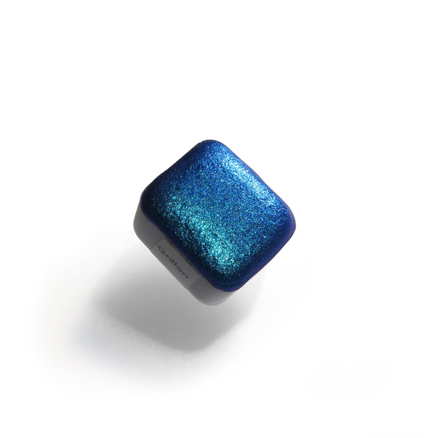 Homemade colorshift metallic watercolor in blue and purple