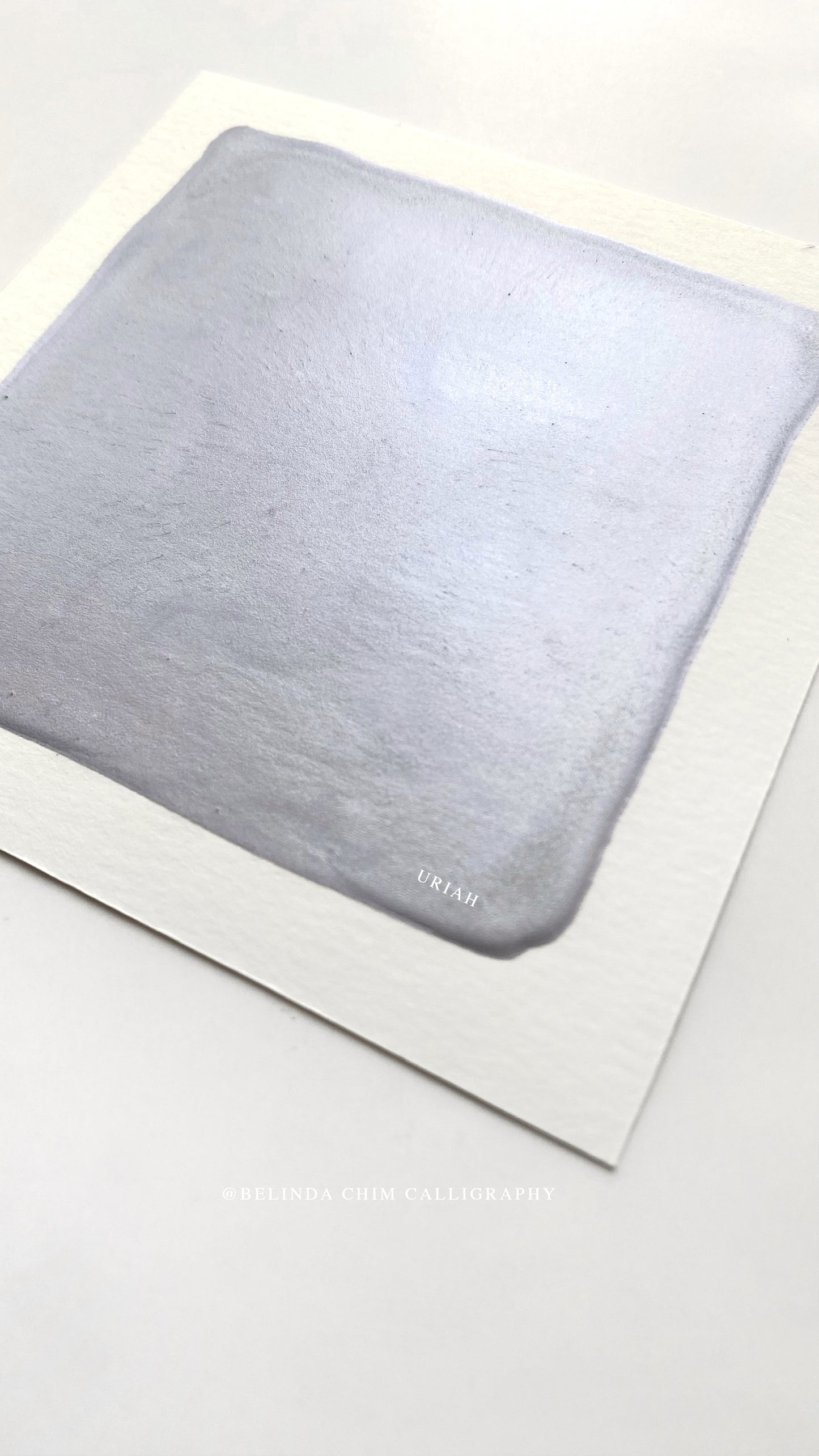 homemade metallic watercolor in purple