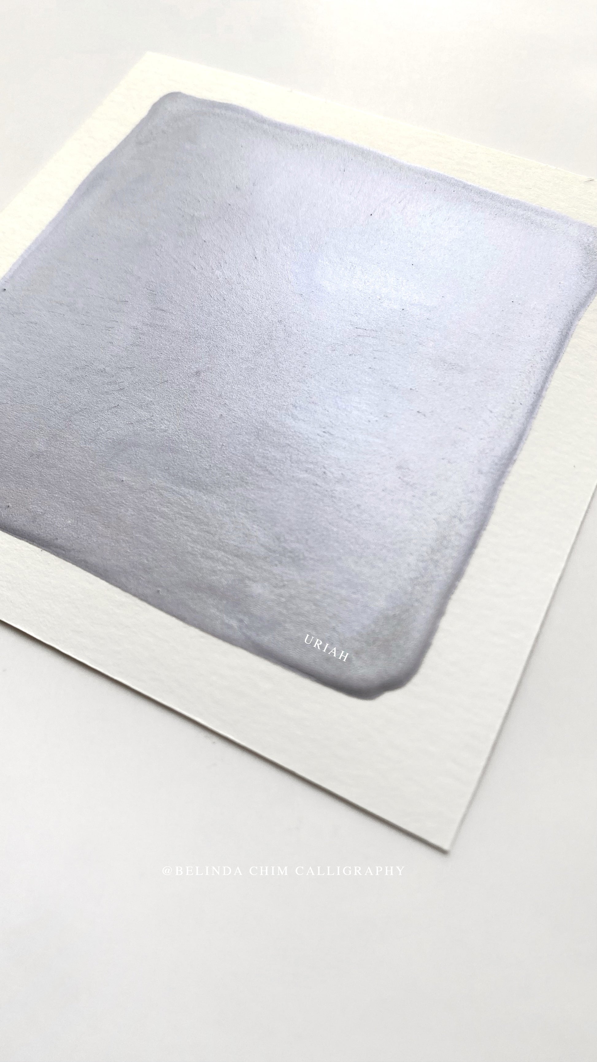 homemade metallic watercolor in purple