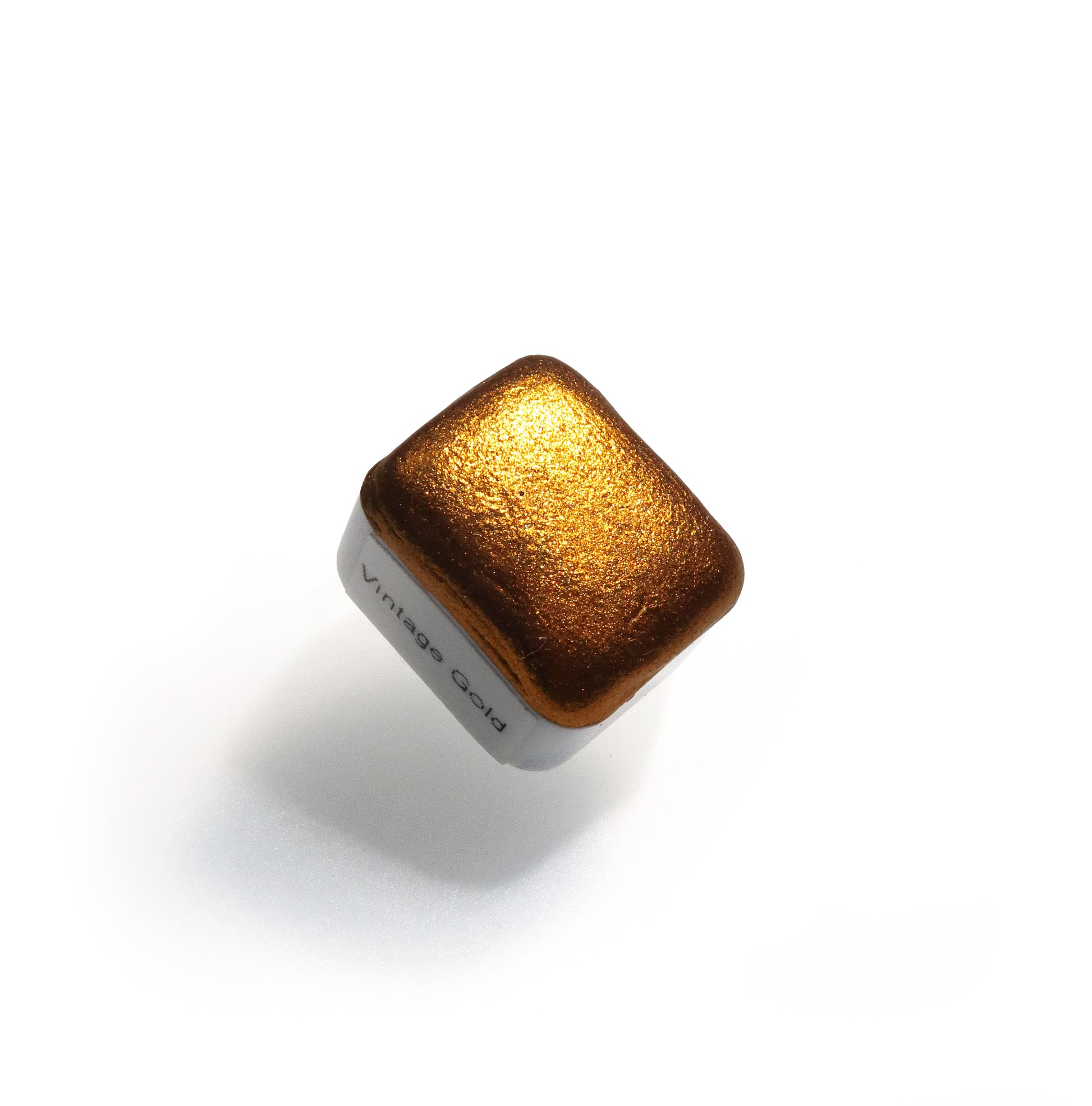 Homemade  metallic watercolor in gold