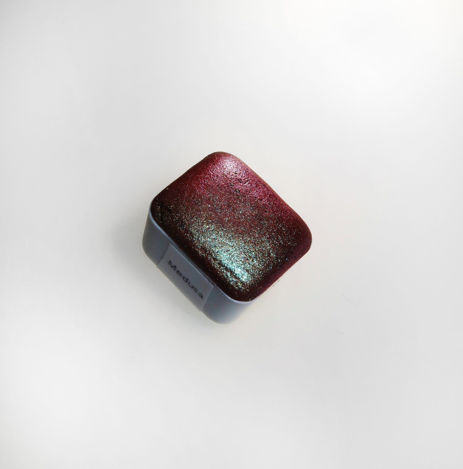 Homemade colorshift metallic watercolor in purple