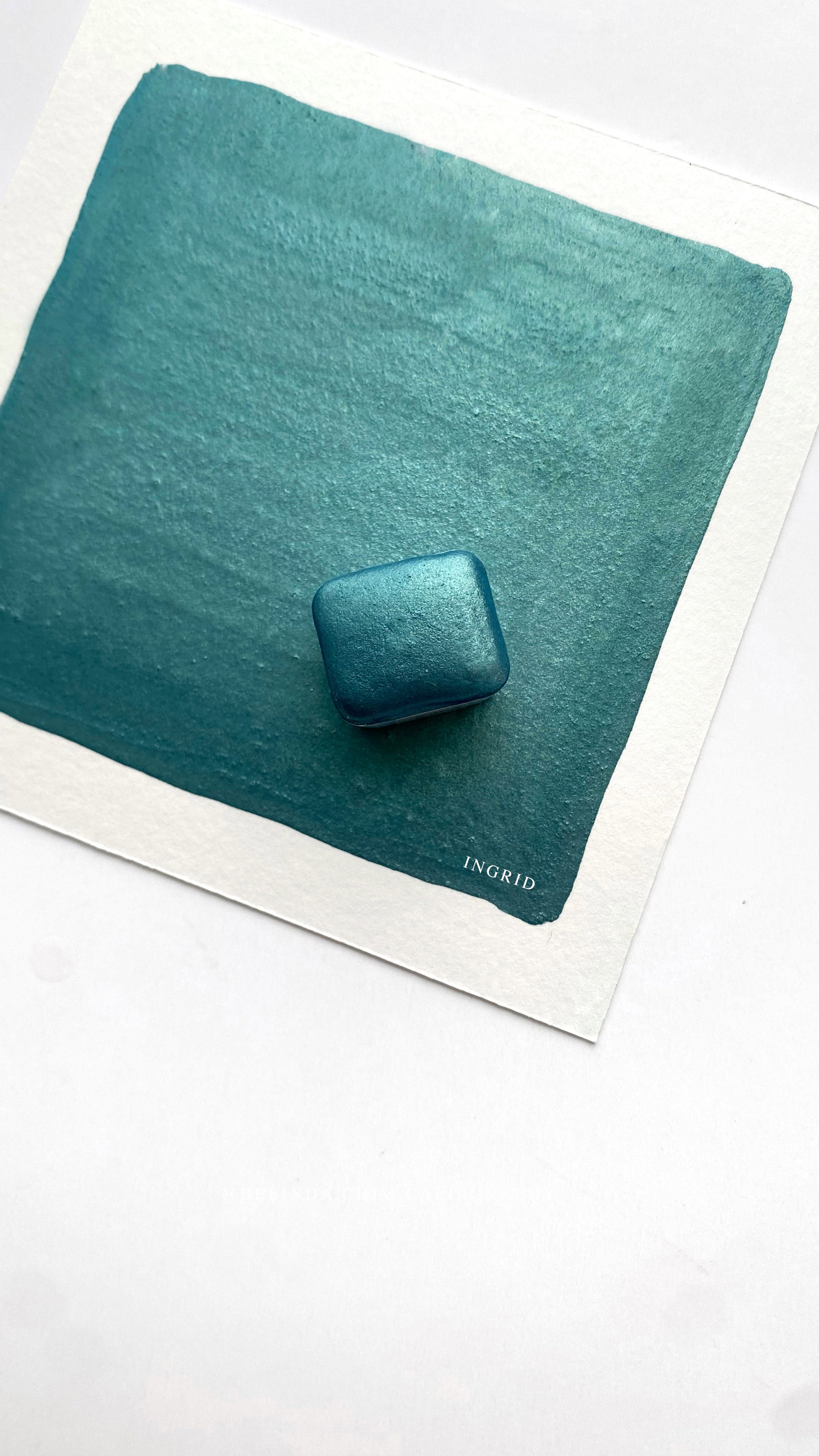 009 Ingrid  - Metallic watercolour paint